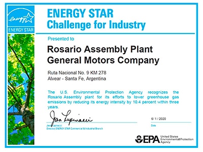 Categórico reconocimiento para la planta de GM en Argentina